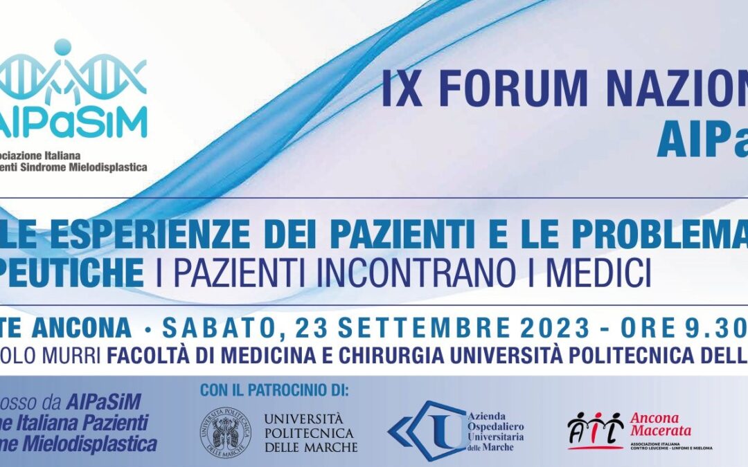 IX FORUM AIPaSiM, Torrette Ancona 23 settembre 2023