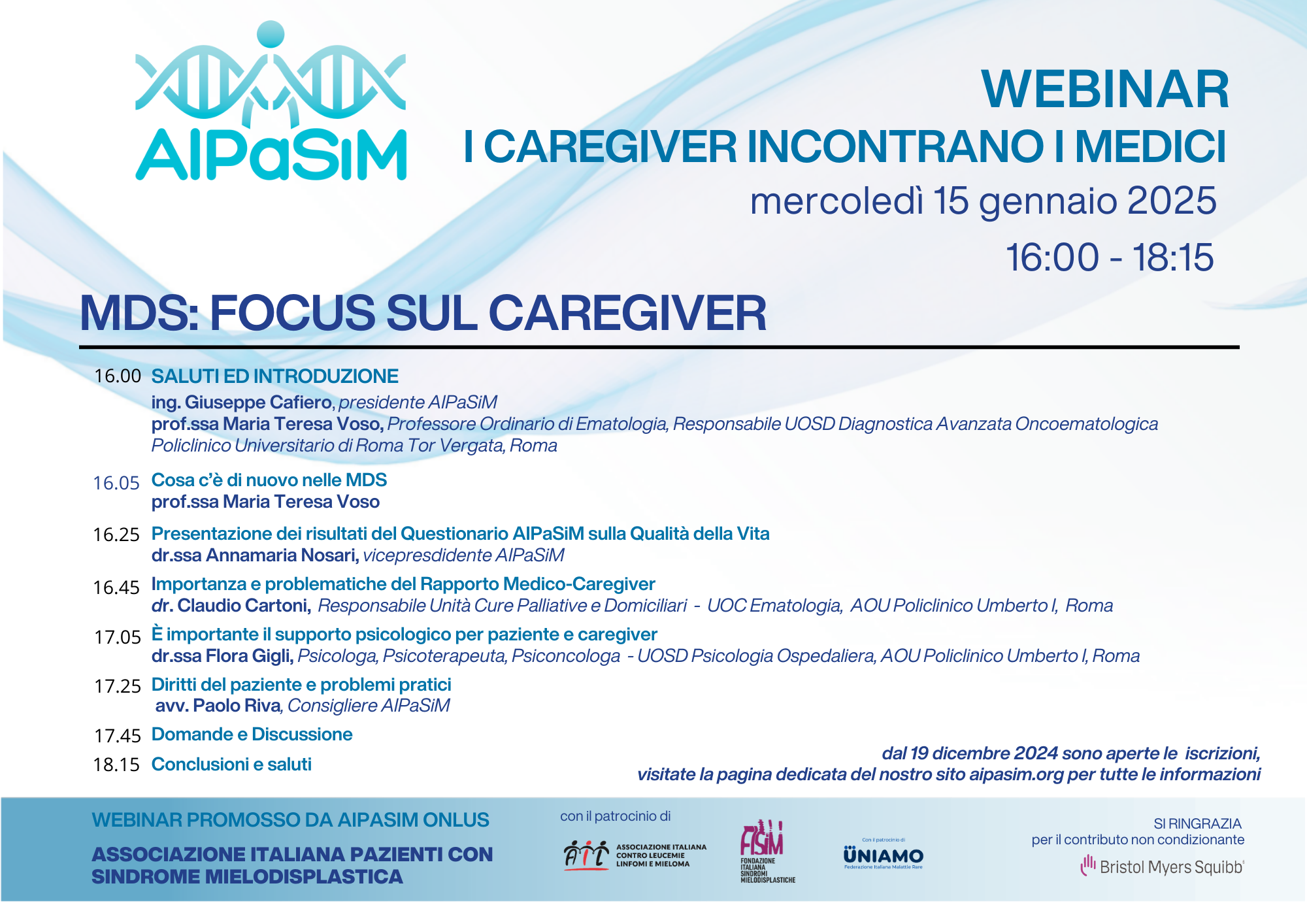 Locandina programma Webinar 15012024