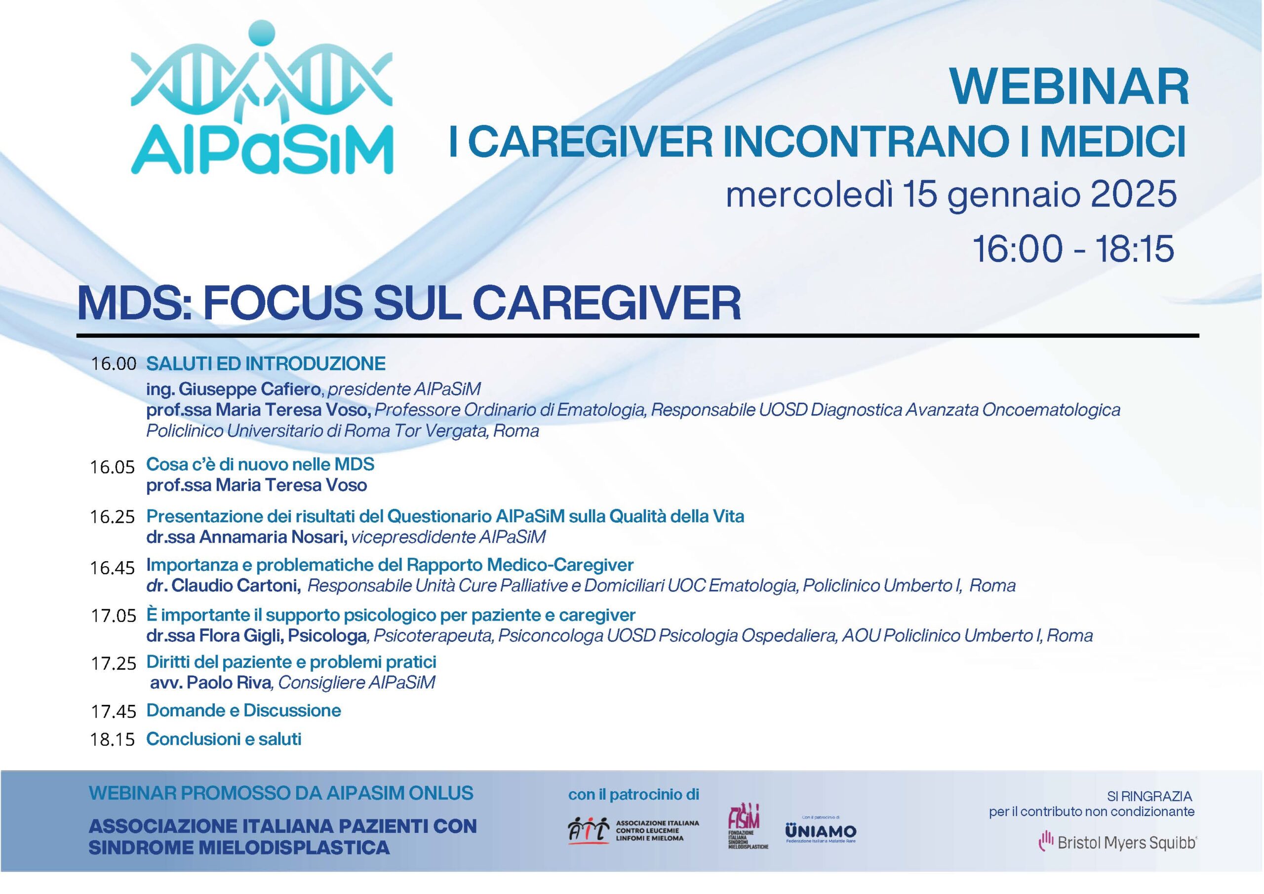 Locandina programma Webinar 15012024